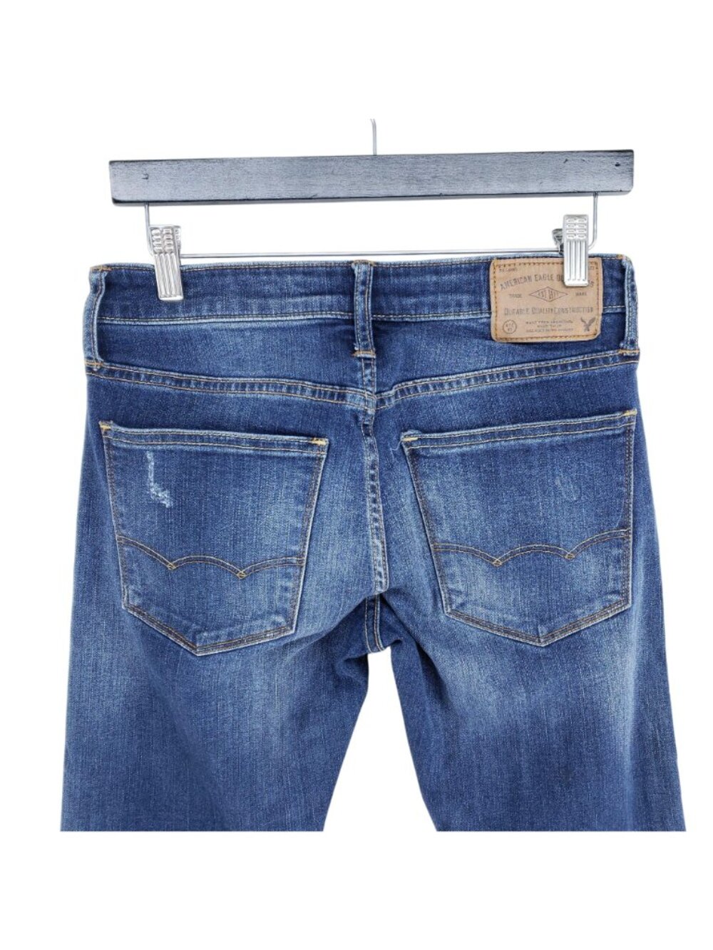 American Eagle Slim Straight Jeans Mens Size 28x30 Active Flex Dark - Picture 5 of 8